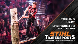 Springboard World Record  STIHL TIMBERSPORTS® [upl. by Aggappera191]