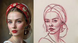 Portrait Drawing  Loomis Method [upl. by Mordecai]