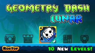 GEOMETRY DASH LUNAR  ALL LEVELS amp COINS [upl. by Anirdnaxela]