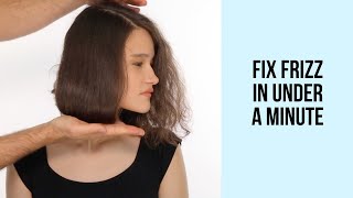 Insanely Easy Frizzy Hair Hack to Smooth Frizzy Poofy Hair [upl. by Annael]