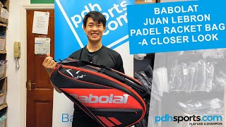 Babolat RH Padel Juan Lebron Racket Holder review by pdhsportscom [upl. by Avivah]