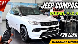 2024 Jeep COMPASS Black Shark Diesel 4×2 AT Walkaround Review  Jeep Compass 2024 Review with Aryan [upl. by Goth105]