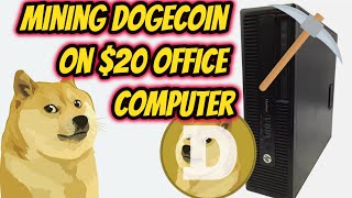 Mining Doge Coin with 20 Office Computer [upl. by Naryb]