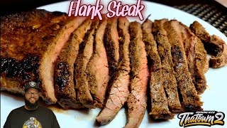 Flank Steak  Oven Broiled  Keto  Low Carb  Cooking With Thatown2 [upl. by Cohbath]