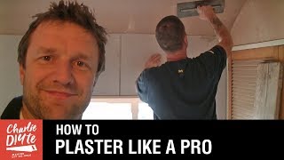 How to Plaster a Ceiling amp Wall  the Complete Beginners Guide [upl. by Aruabea972]