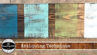 DIY Antique Finish Technique [upl. by Petronia]