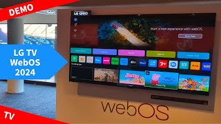 LG WebOS 2024 Live Demo on 98quot QNED89  5 Years of Free Updates Confirmed [upl. by Annia]