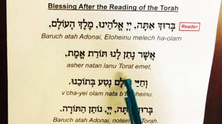 Blessing After Torah Reading  Transliteration [upl. by Blum]