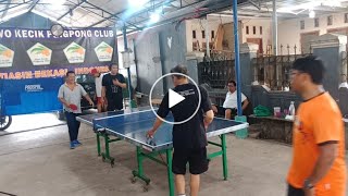 Pagi membara dan kolesterol terbakar di markas pingpong SKPC BEKASI  ToarJon vs ToyoHeru Jr [upl. by Aronael]