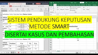 Sistem Pendukung Keputusan Metode SMART 2020 [upl. by Arimihc]