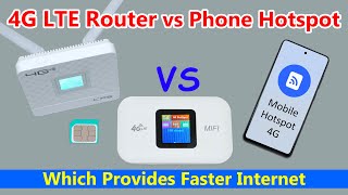 Speed Test 4G LTE Router vs Phone Hotspot Which is Faster [upl. by Lathrop]