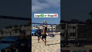 Is this Set Legal🤔🏐 beachvolleyball volleyball volleyballworld volleyballplayer question [upl. by Grimes339]