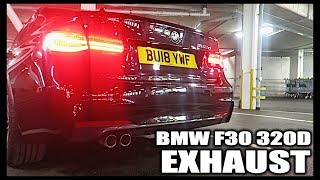 BMW F30 320D Exhaust Sound  Idle and Revving [upl. by Annairam982]