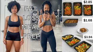 CHEAP amp EASY Healthy Meal Prep  vegan fat loss journey [upl. by Sneve]