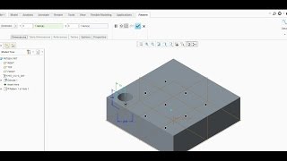 DIMENSION PATTERN IN CREO PARAMETRIC [upl. by Onaled651]