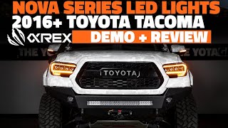 AlphaRex NOVASeries LED Headlights  2016 Toyota Tacoma Review amp Demonstration 3rd Gen Tacoma [upl. by Kalie]