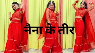 Naina Ke Teer  Dance Video  Rani Ho Tera Laya Ho Laal Sharara  New Haryanvi Song  Renuka panwar [upl. by Ellenid]