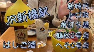 【JR新橋駅】聖地に降り立った‼️5軒はしご酒🍻 [upl. by Maddi]