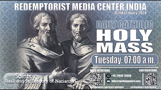 Catholic Holy Mass  2nd January Tuesday  Memorial of Sts Basil and Gregory Nazianzen [upl. by Yecies]