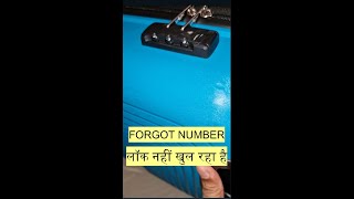 How to Reset Forgotten Trolley Bag Lock Number  Easy Steps [upl. by Inalaehak858]