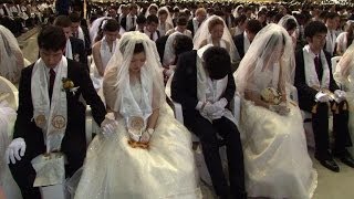 Thousands marry in Moonie mass wedding [upl. by Feodor]