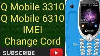 Q Mobile 3310 amp Q Mobile 6310 IMEI Change Cord Only 1 ment qmobile [upl. by Ruskin]