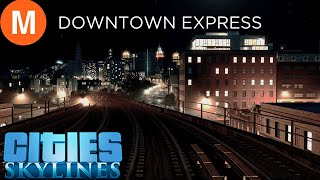 First Person Nightime Metro Ride  Cities Skylines  Noire City [upl. by Hermina]