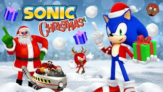 Sonic Christmas  Sonic the HedgeHog Run and Freeze  Sonic Christmas Kids Game  PhonicsMan Fitness [upl. by Marutani]