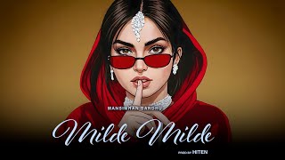 Milde Milde  Mansimran Sandhu x Hiten Official Visualizer [upl. by Idas]