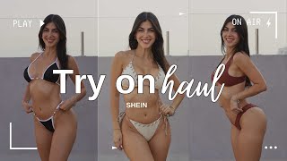 SHEIN try on haul  BIKINIS 👙 SWIMWEAR [upl. by Yttel]