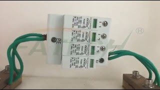 fatech surge arrester 40kA testing [upl. by Aikrahs]