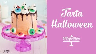 Cómo hacer una tarta para Halloween [upl. by Gardas]