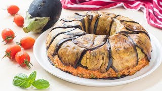 Ciambella di Riso Ripiena con Melanzane  Ricetta Timballo al Forno  55Winston55 [upl. by Fife732]