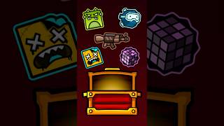 All 10 key chest rewards in Geometry dash geometrydash geometrydashicons [upl. by Serle]