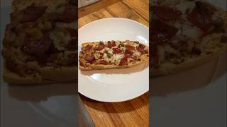 Reviewing Red Barons French Bread Three Meat Pizza 🥖🍕 [upl. by Atlee]