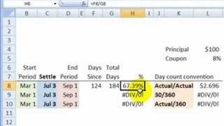 FRM Day count conventions for bonds [upl. by Releehw]