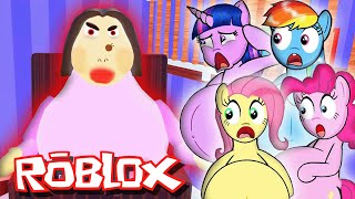 Pregnant My Little Pony ESCAPE EVIL NANAS HOUSE in Roblox [upl. by Ecnal]