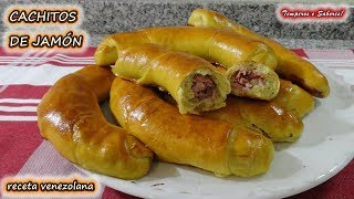 CACHITOS DE JAMÓN receta Venezolana deliciosos y fáciles de preparar [upl. by Welker551]