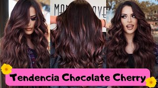 Tendencia color de cabello Chocolate Cherry [upl. by Kowalski637]