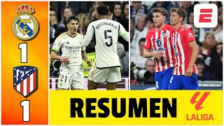 REAL MADRID y ATLETICO DE MADRID empataron en el derbi 11 con gol de infarto de LLORENTE  La Liga [upl. by Pittel]