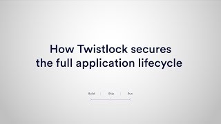 How Twistlock Secures the Full Application Lifecycle [upl. by Pickett99]