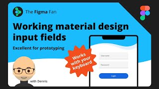 Material design input fields in Figma that work with your keyboard using variables [upl. by Revlis]