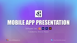 Mobile App Presentation  After Effect [upl. by Annaohj]