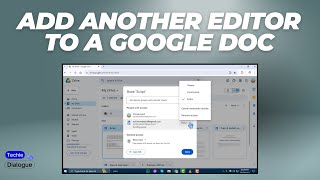 How to Add Another Editor to a Google Docs [upl. by Anairuy5]