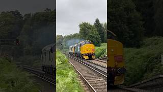 Class 37407 amp 37901 THRASH through Sandling [upl. by Durante]