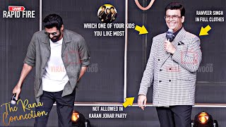 The Rana Connection  New Talk Show  Rana Daggubati  LIVE Rapid Fire with Karan Johar [upl. by Airrotal]