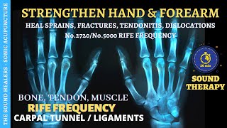 Hand And Forearm Healing RIFE Frequency ➤ Wrist Sprains ➤ Bone Fracture ➤ Damaged Ligament amp Tendons [upl. by Ayar]