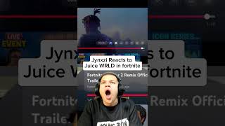 Jynxzi reacts to Juice WRLD in fortnite [upl. by Eintruoc]