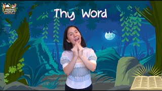 Thy Word Is A Lamp Unto My Feet  Action Song  Christian Children Song [upl. by Rad]