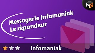 Mail Infomaniak  Créer un répondeur pendant ses congés [upl. by Woll]